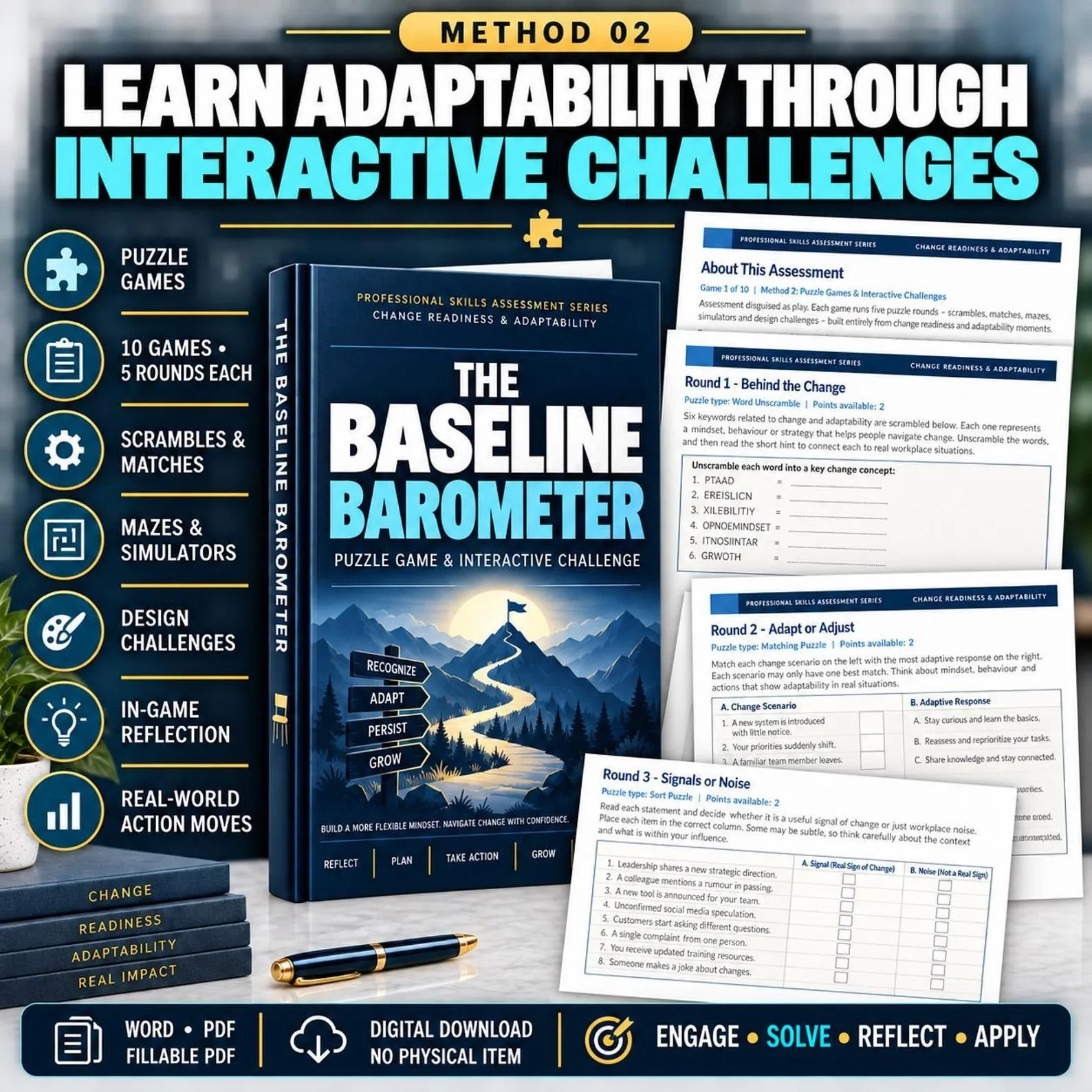 Change Readiness & Adaptability — The Complete 50-Assessment Suite — Change Readiness Adaptability