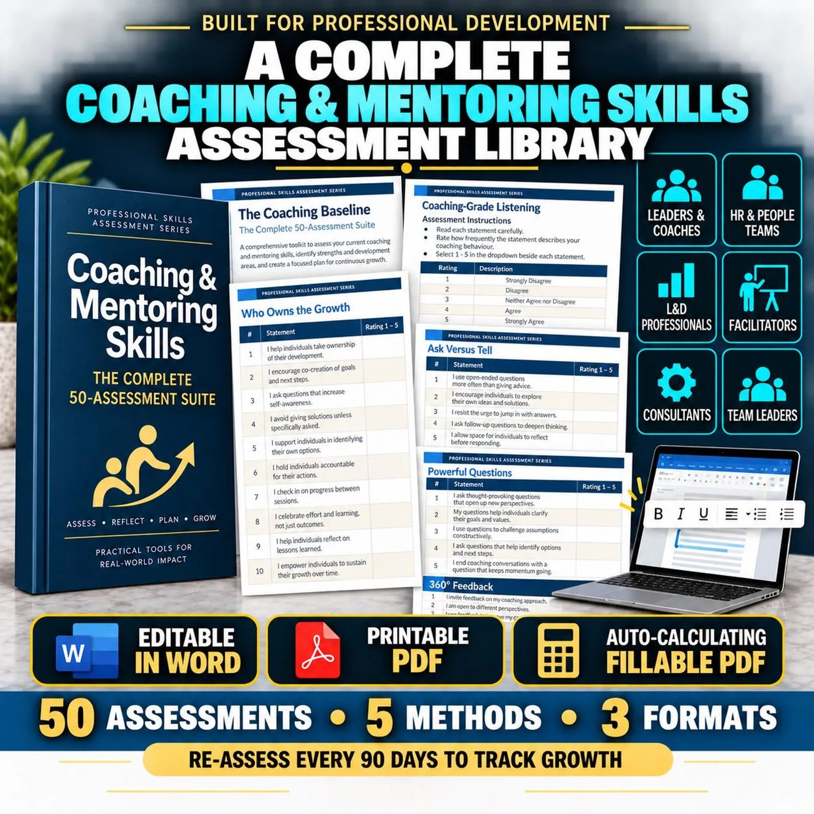Coaching & Mentoring Skills — The Complete 50-Assessment Suite
