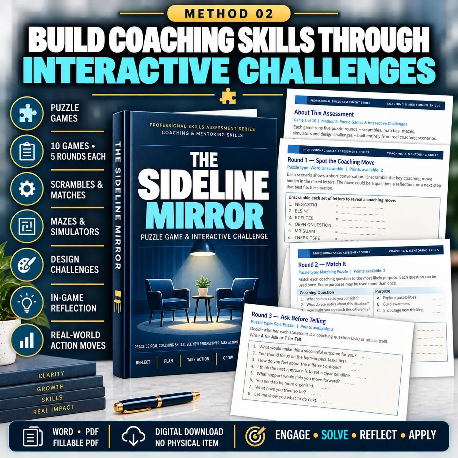 Coaching & Mentoring Skills — The Complete 50-Assessment Suite — Coaching Mentoring Skills