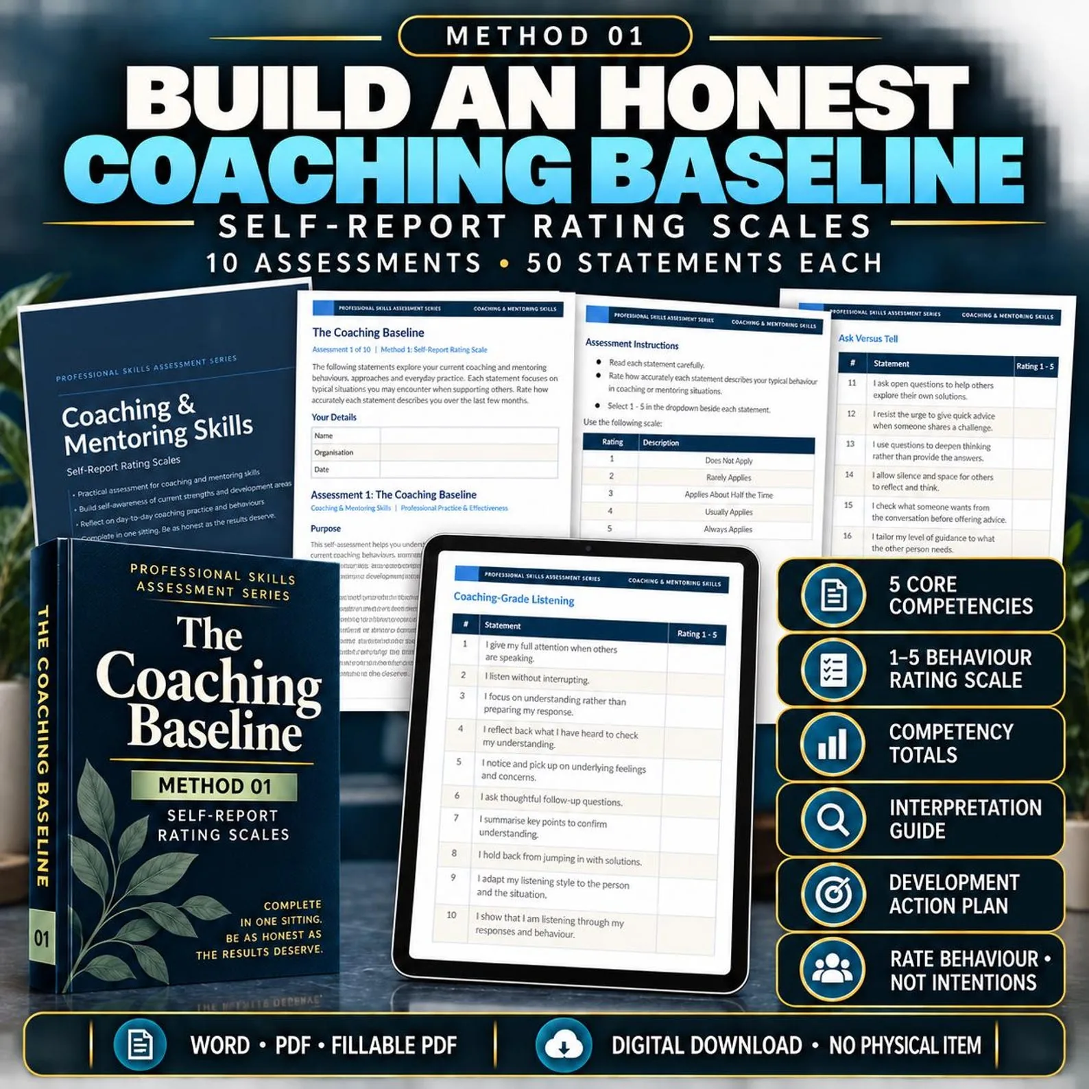 Coaching & Mentoring Skills — The Complete 50-Assessment Suite — Coaching Mentoring Skills