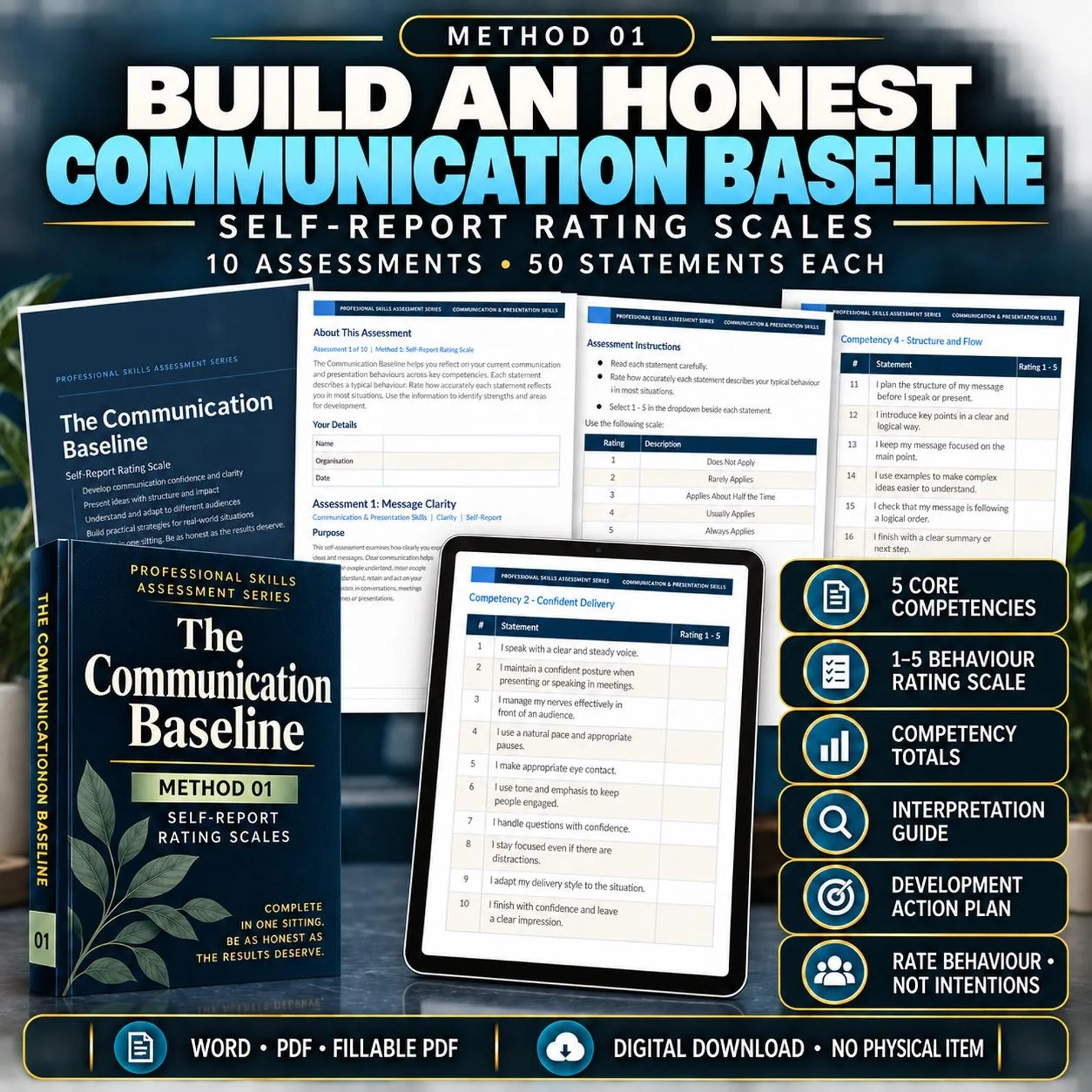 Communication & Presentation Skills — The Complete 50-Assessment Suite — Communication Presentation Skills