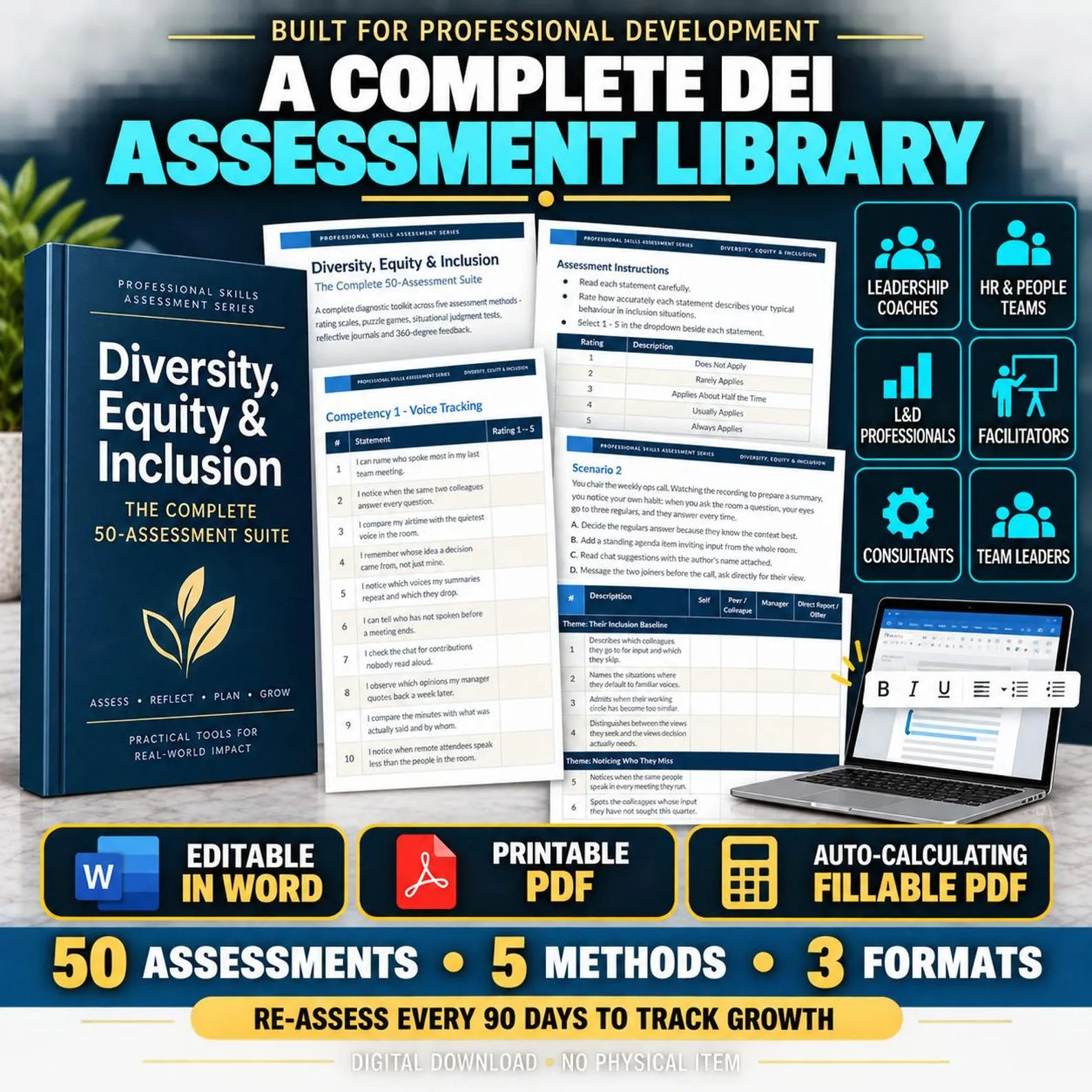 Diversity, Equity & Inclusion — The Complete 50-Assessment Suite — Diversity Equity Inclusion