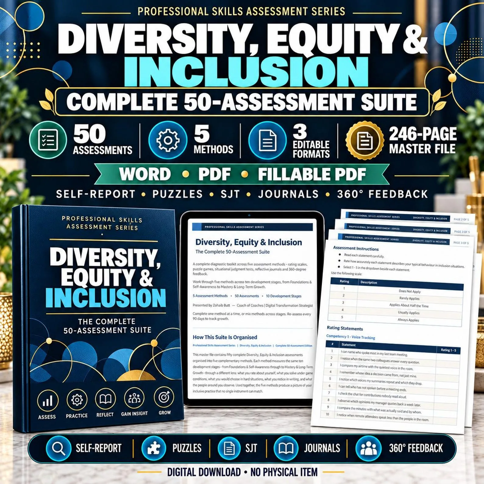 Diversity, Equity & Inclusion — The Complete 50-Assessment Suite — Diversity Equity Inclusion