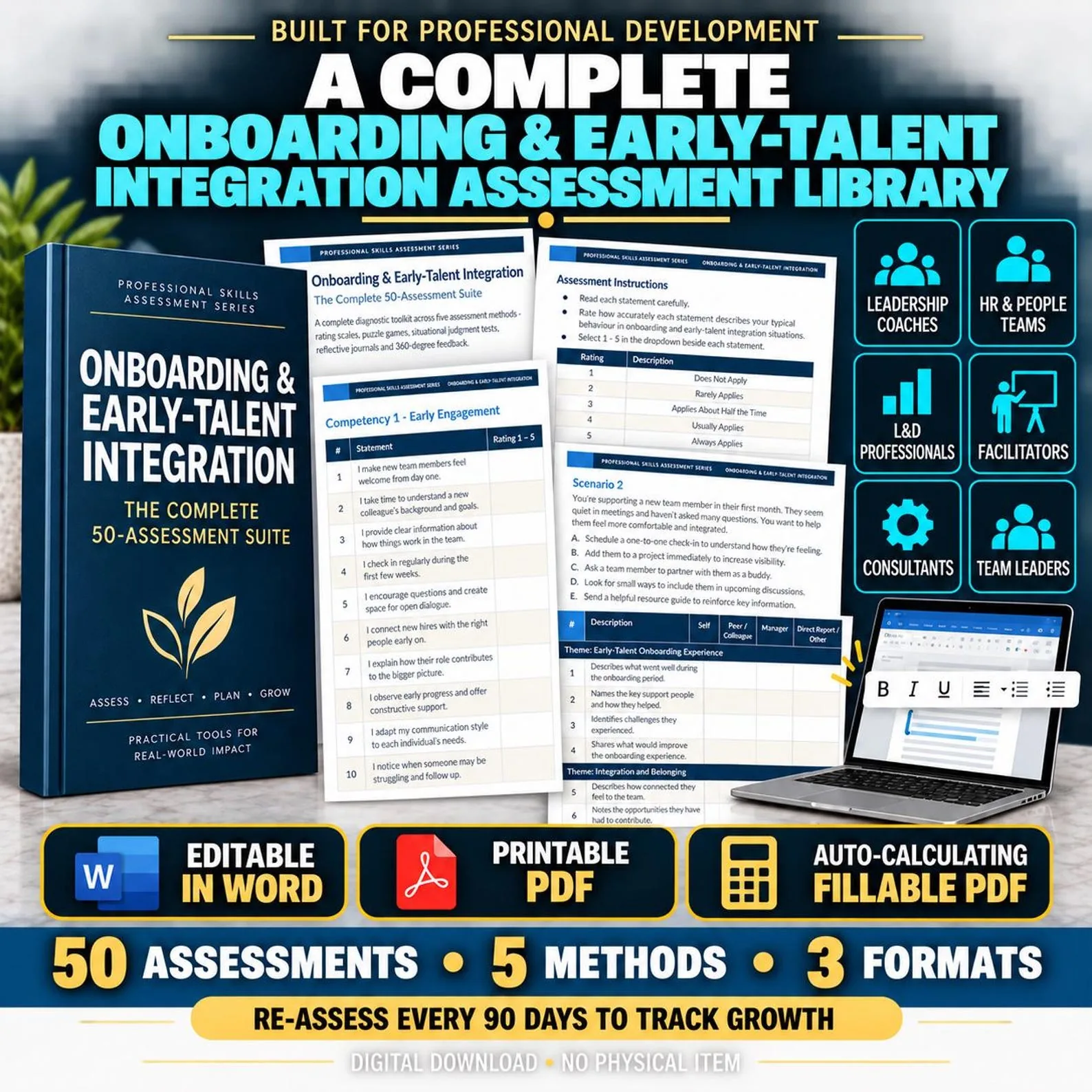 Onboarding & Early-Talent Integration — The Complete 50-Assessment Suite — Employee Onboarding Integration