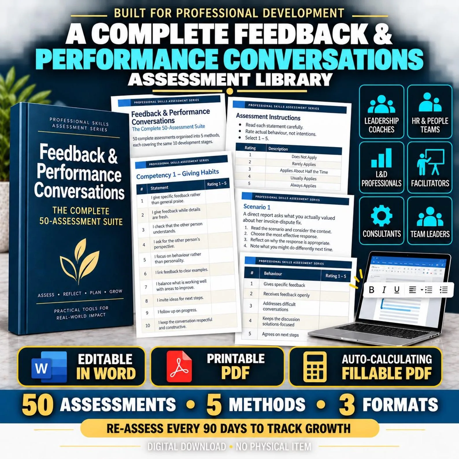 Feedback & Performance Conversations — The Complete 50-Assessment Suite — Feedback Performance Conversations