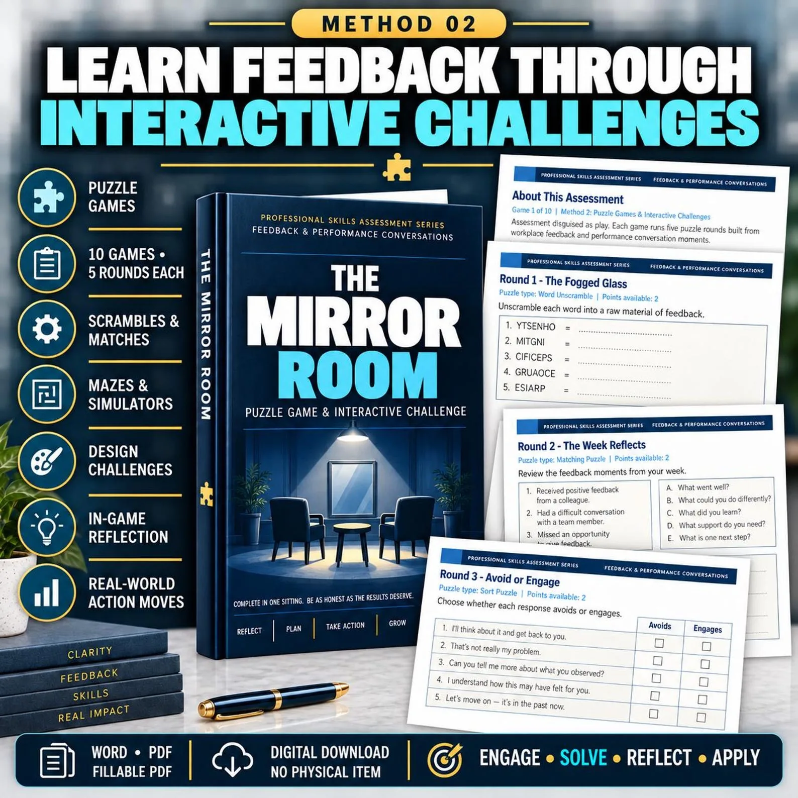 Feedback & Performance Conversations — The Complete 50-Assessment Suite — Feedback Performance Conversations