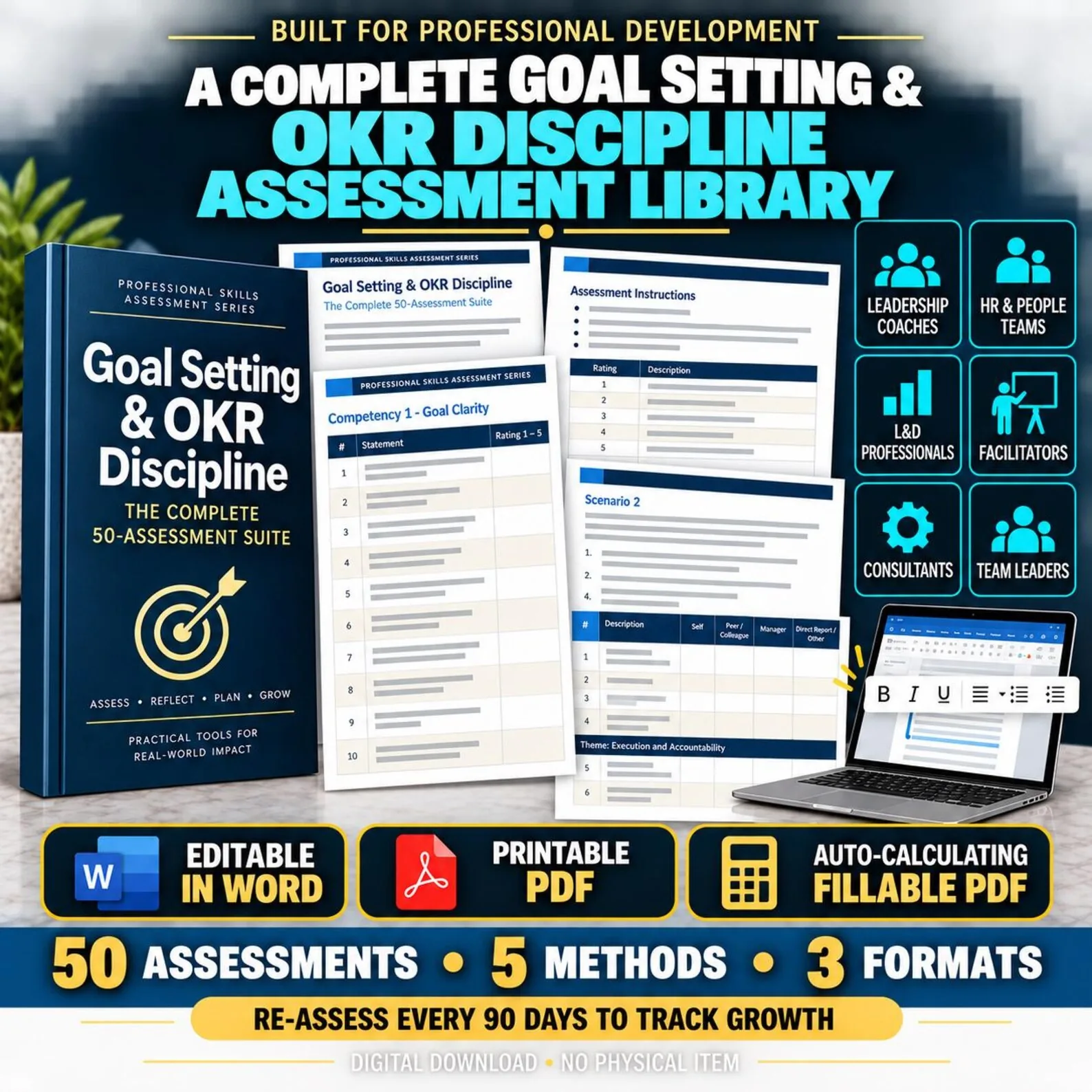 Goal Setting & OKR Discipline — The Complete 50-Assessment Suite