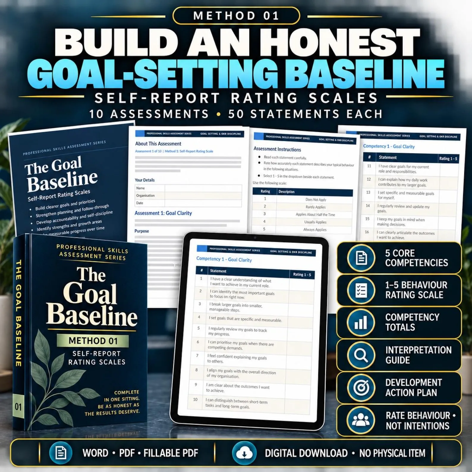 Goal Setting & OKR Discipline — The Complete 50-Assessment Suite — Goal Setting Okr Discipline