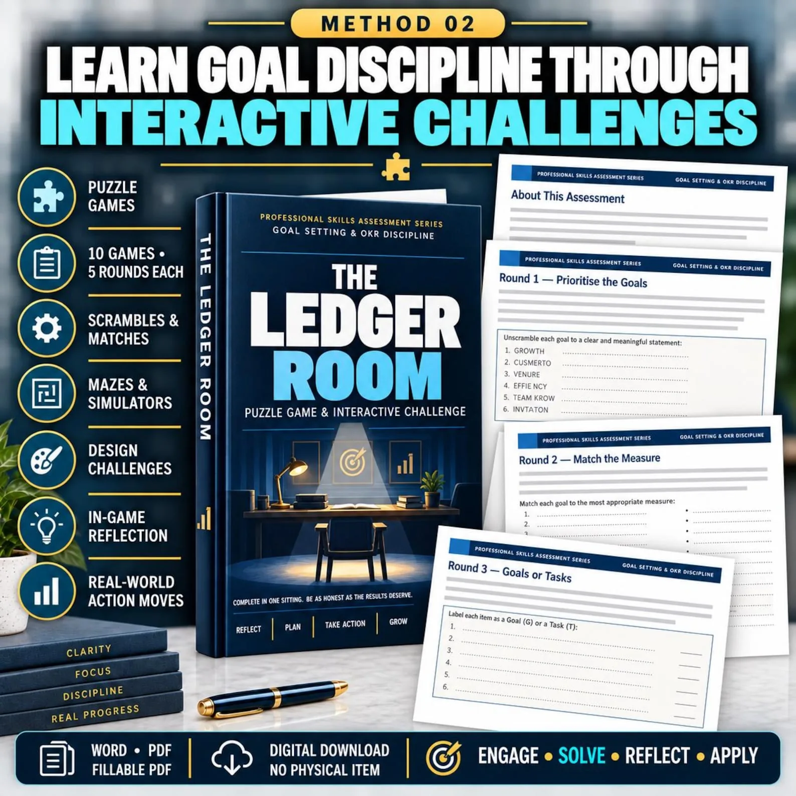 Goal Setting & OKR Discipline — The Complete 50-Assessment Suite — Goal Setting Okr Discipline