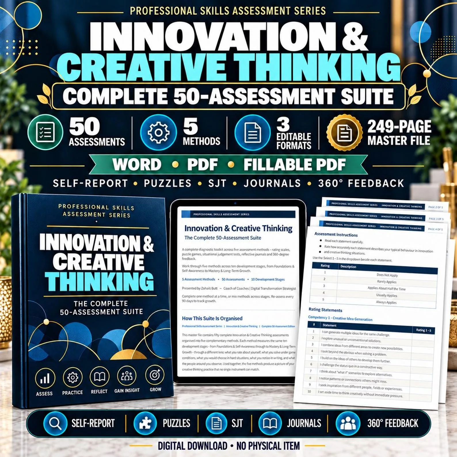 Innovation & Creative Thinking — The Complete 50-Assessment Suite — Innovation Creative Thinking