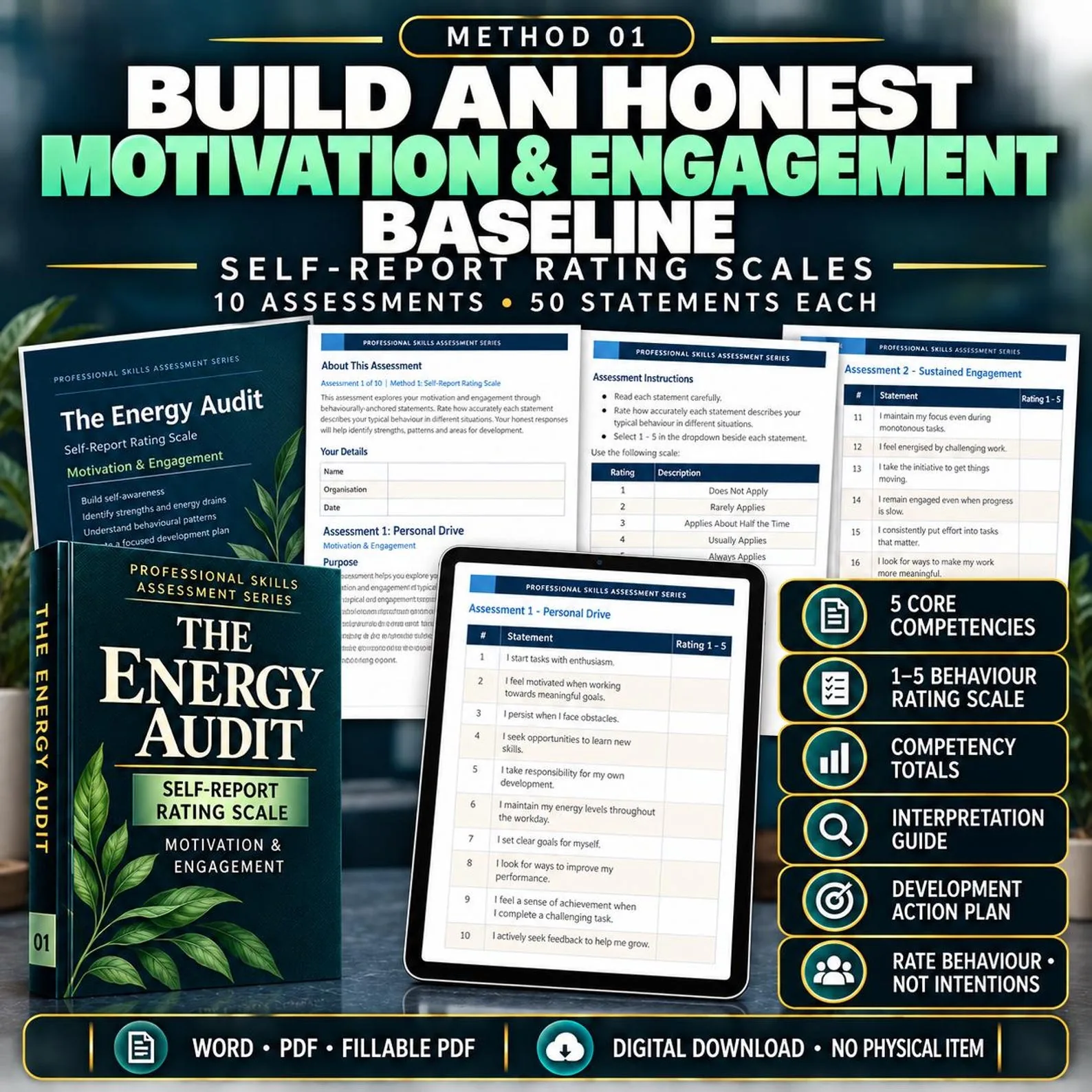 Motivation & Engagement — The Complete 50-Assessment Suite — Motivation Engagement