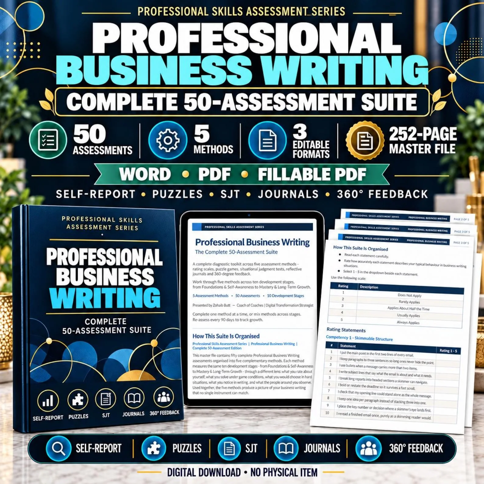 Professional Business Writing — The Complete 50-Assessment Suite — Professional Business Writing