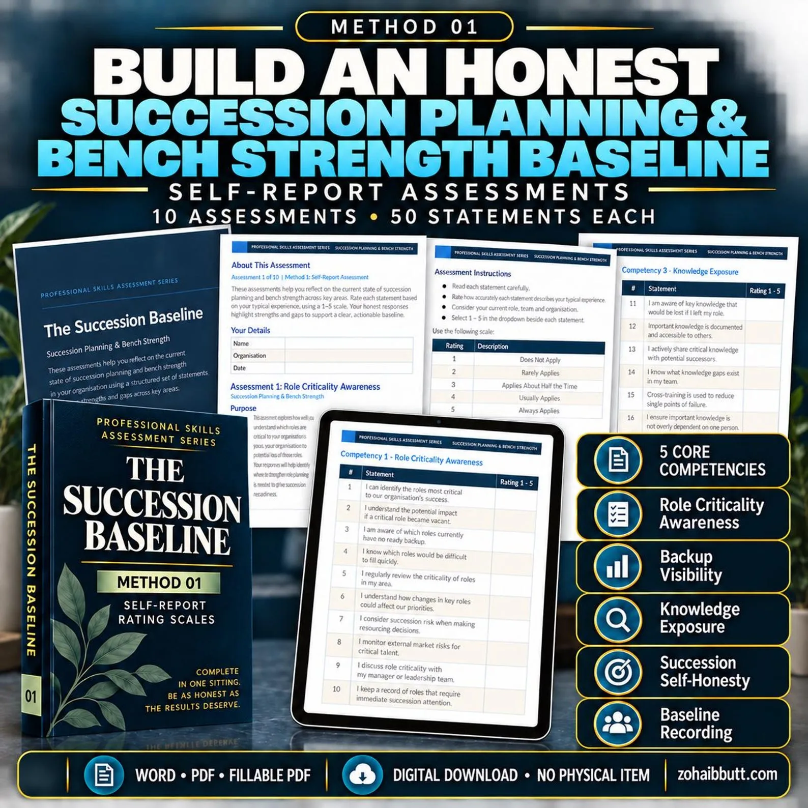 Succession Planning & Bench Strength — The Complete 50-Assessment Suite — Succession Planning Bench Strength