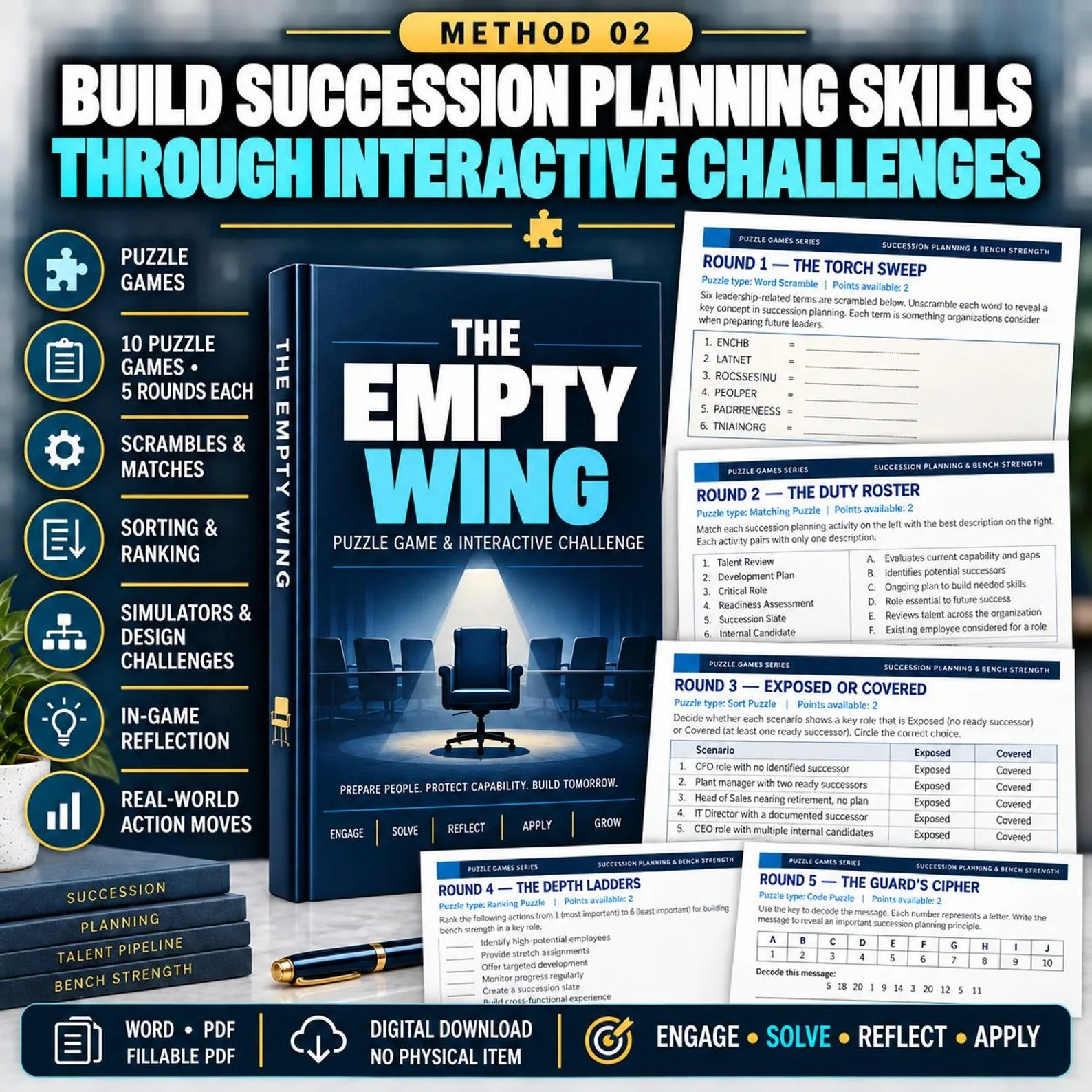 Succession Planning & Bench Strength — The Complete 50-Assessment Suite — Succession Planning Bench Strength