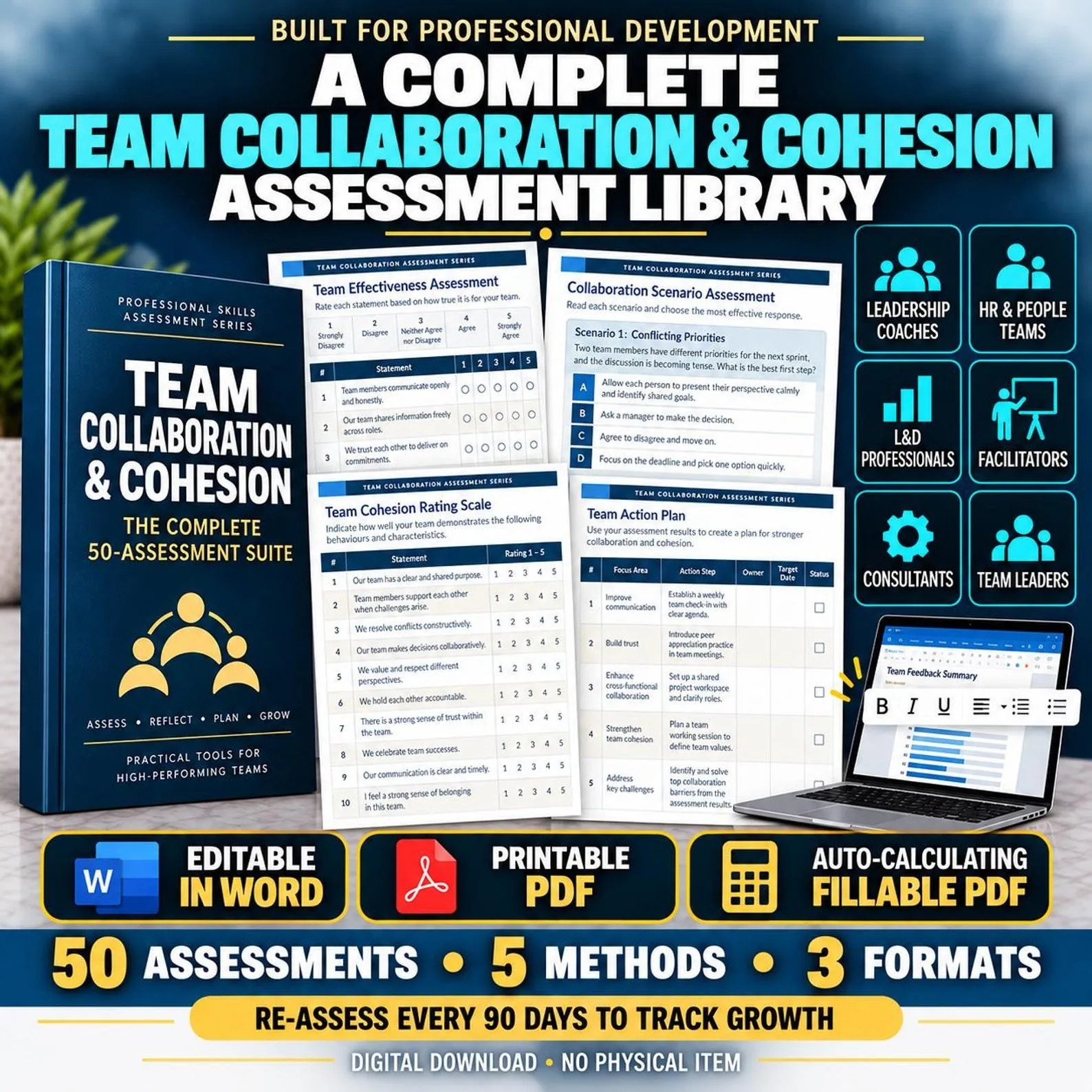Team Collaboration & Cohesion — The Complete 50-Assessment Suite — Team Collaboration