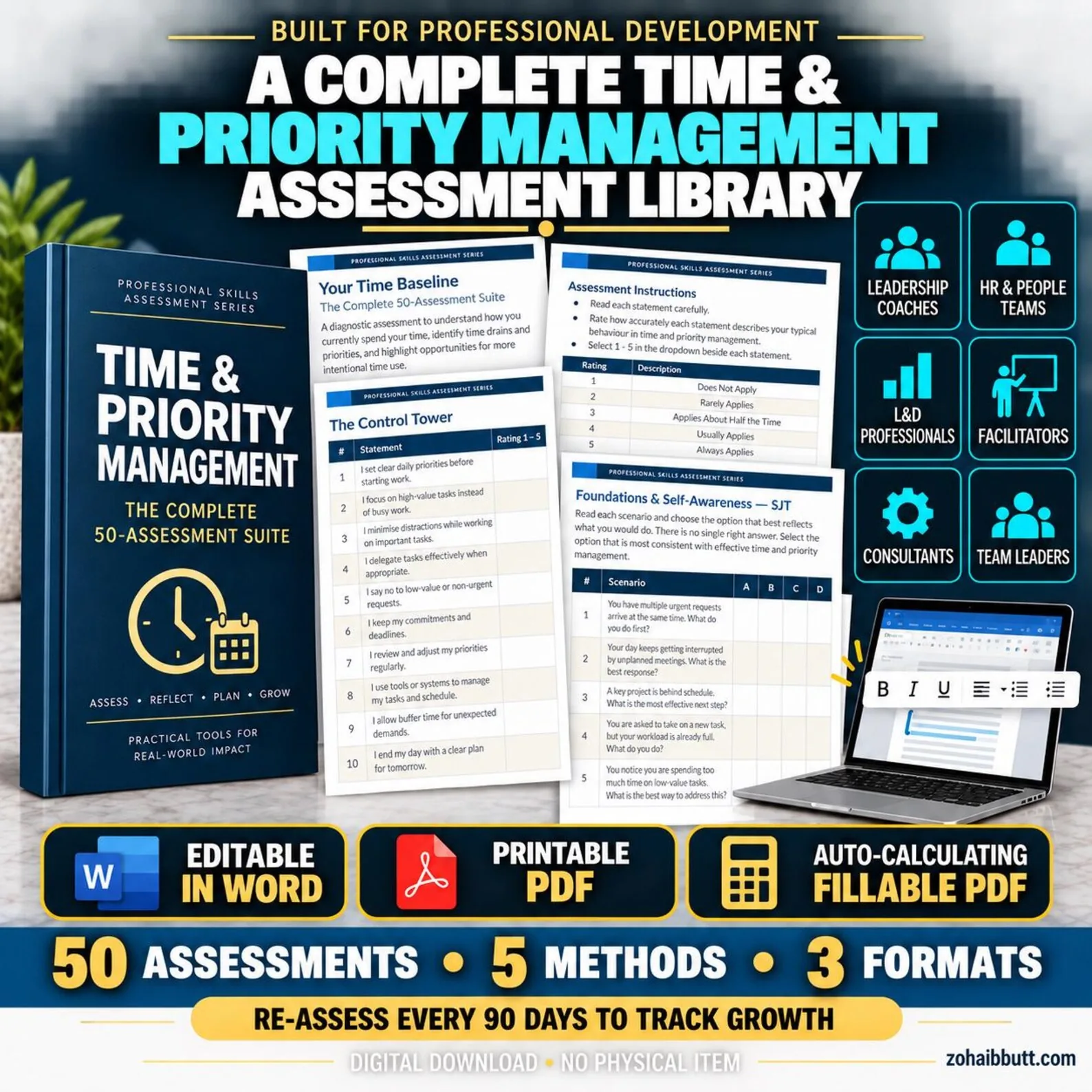 Time & Priority Management — The Complete 50-Assessment Suite — Time Priority Management