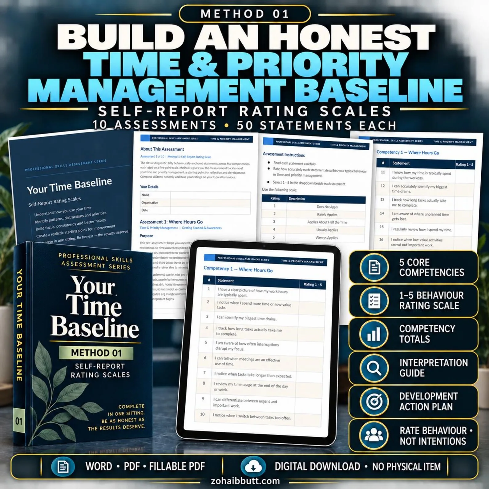 Time & Priority Management — The Complete 50-Assessment Suite — Time Priority Management