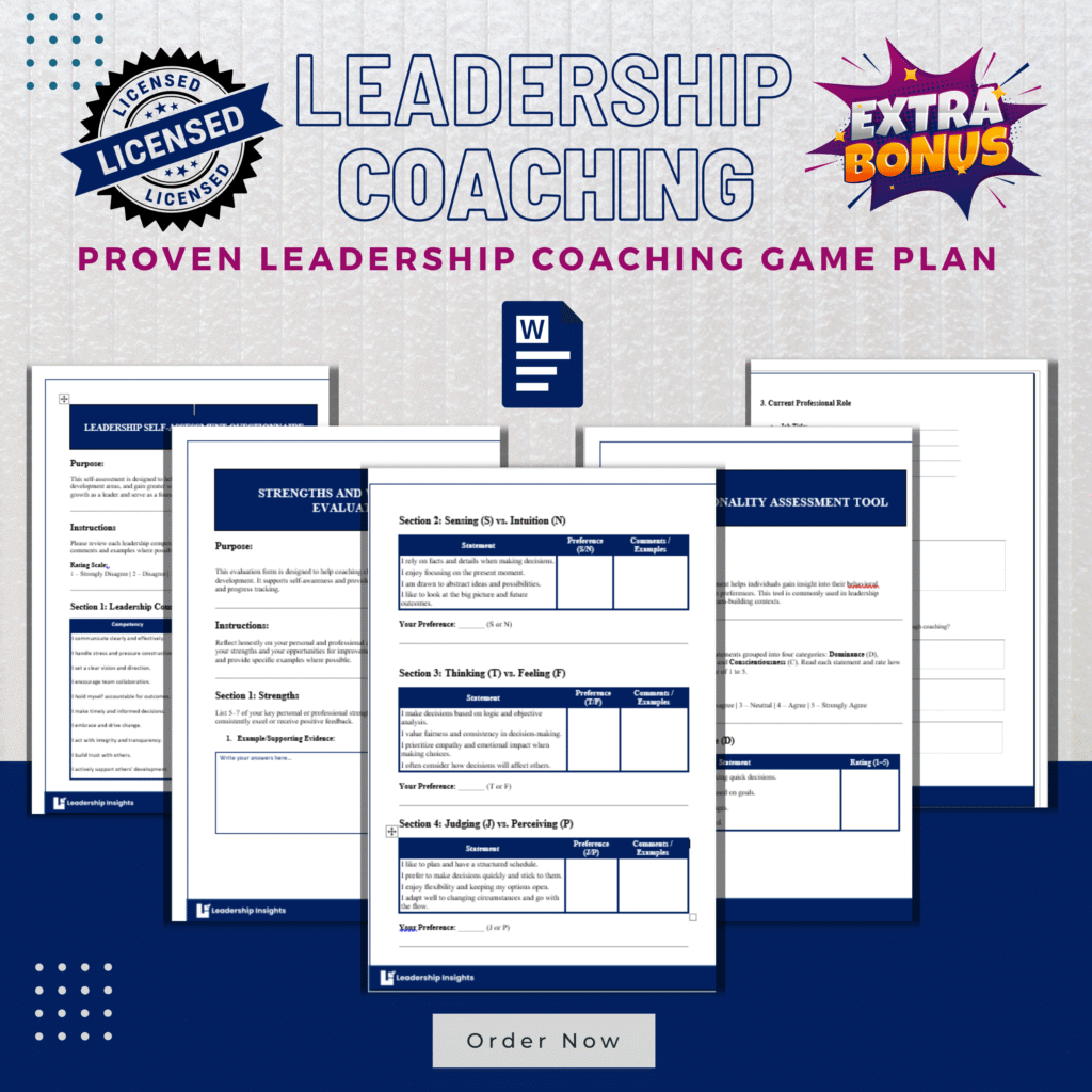 Coaching Documents and Toolkit - Leadership Insights