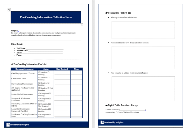 Coaching Documents and Toolkit - Image 3