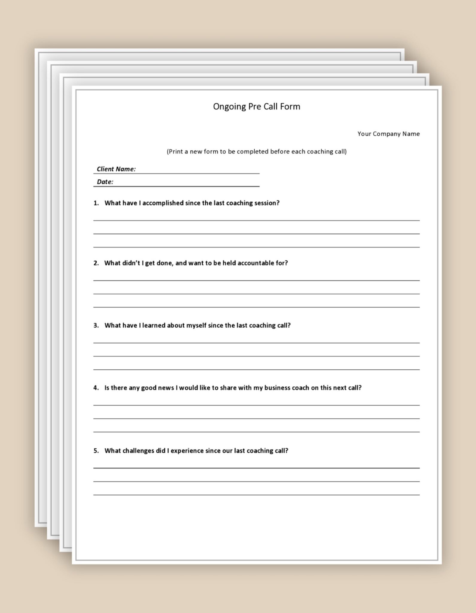 Coaching Documents and Toolkit - Leadership Insights