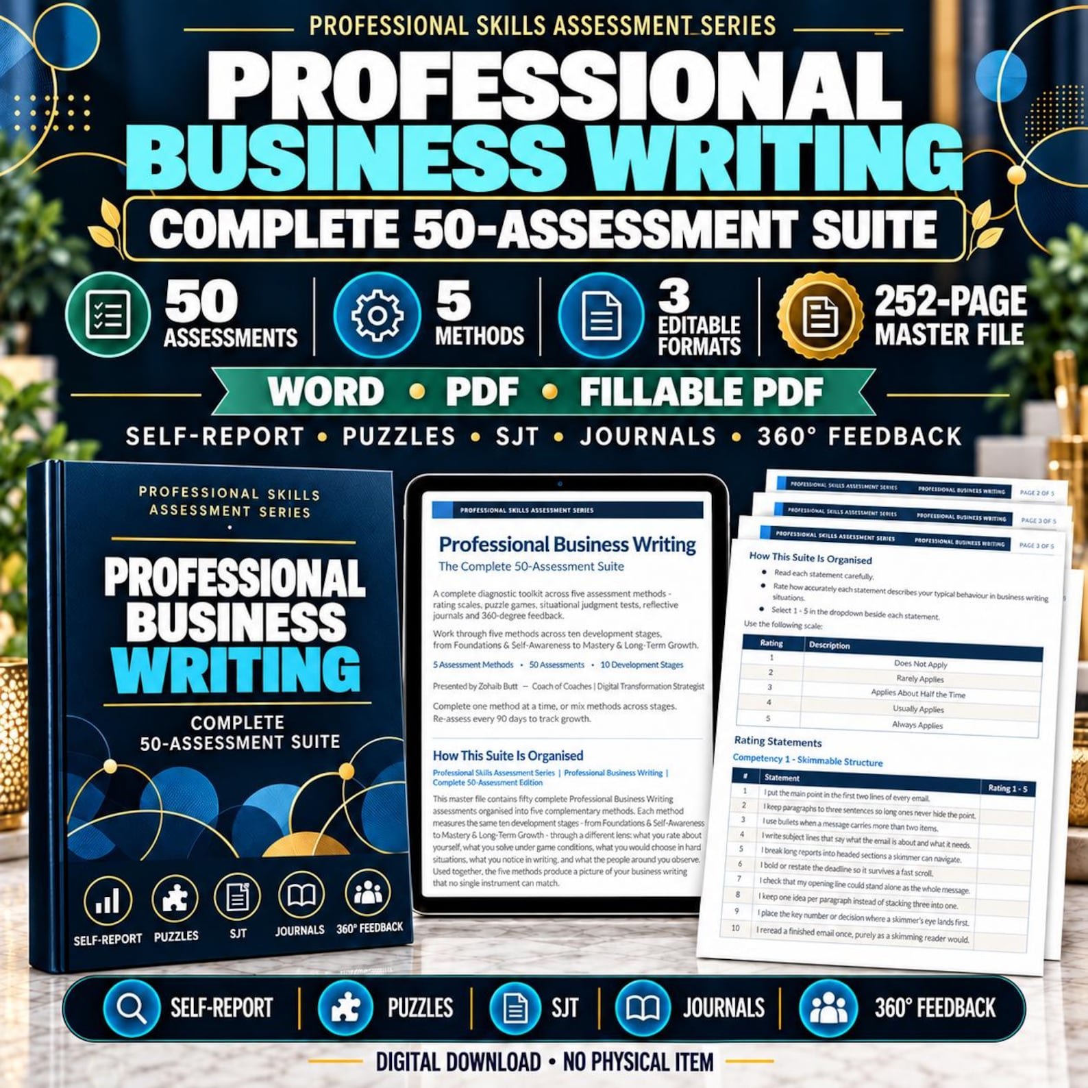 Professional business writing assessment