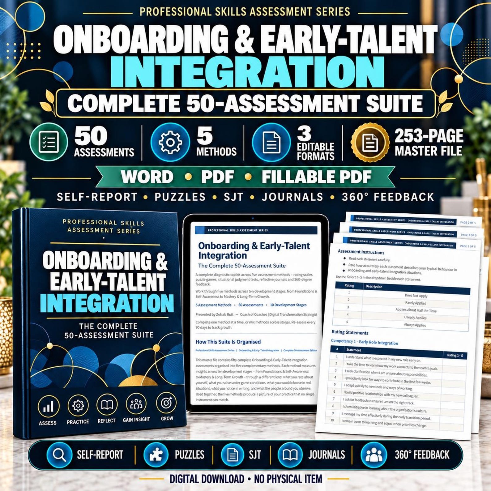 Employee onboarding assessment